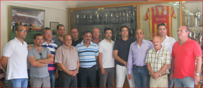 Birkirkara FC committee with Mr. Paul Zammit